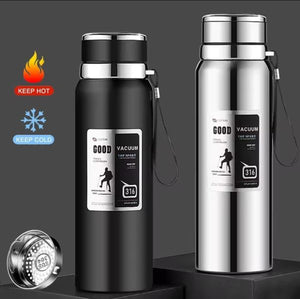 V1000ml Large Capacity Stainless Steel Thermos Bottle – Hot & Cold Vacuum Flask Water Bottle (random Color)