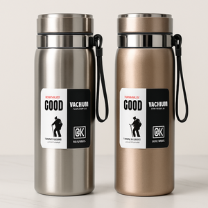 V1000ml Large Capacity Stainless Steel Thermos Bottle – Hot & Cold Vacuum Flask Water Bottle (random Color)