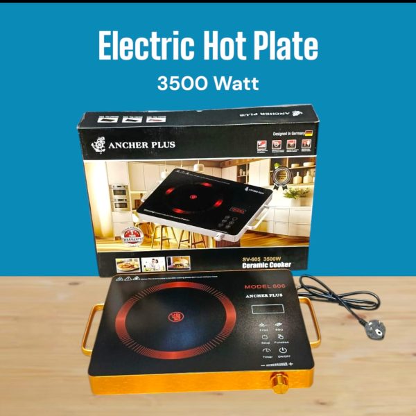 Ancher Plus Sv-605 Infrared Cooker & Hot Plate – Multifunction & Digital Display – 3500w | Best Quality Cooker Digital Display ( Random Color )