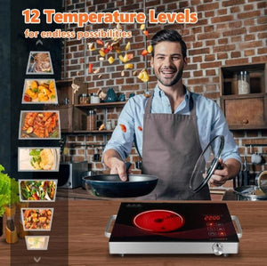 Ancher Plus Sv-605 Infrared Cooker & Hot Plate – Multifunction & Digital Display – 3500w | Best Quality Cooker Digital Display ( Random Color )