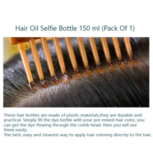 Hair Oil Applicator Bottle, Root Oiling Comb Bottle For Hair Coloring, Shampoo, Oiling, Dye, And Scalp Treatment For Home & Commercial (empty Bottle)
