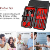 Premium 12-in-1 Manicure & Pedicure Kit – Stainless Steel Nail Clippers Set With Grooming Tools For Hand, Foot & Facial Care – Travel Case Included