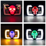 Skull Style Headlight With Indicators Beam For Bike | Upgraded Model Original Fitting For Honda Cd70 / Cg125