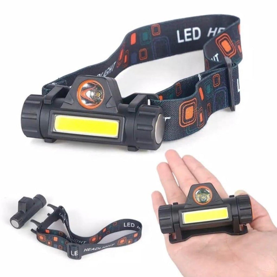 Rechargeable LED Headlight with Adjustable Angle & Type-C Charging