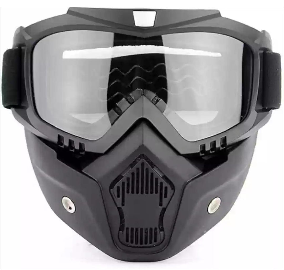 Transparent Glass Durable Black Helmet - 1 Pc Designed for Safety and Comfort