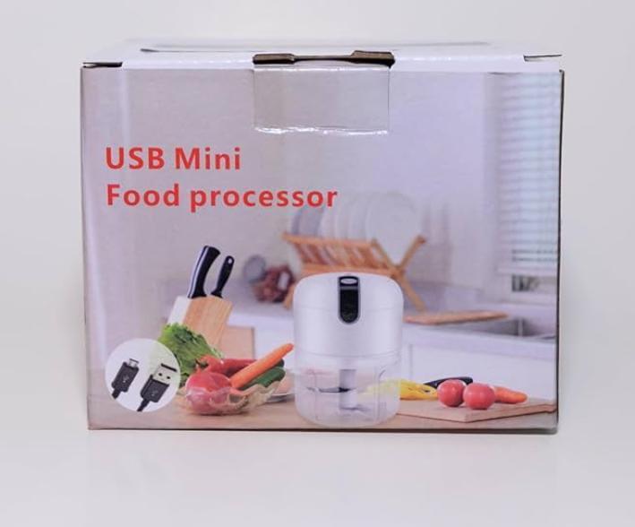Portable & USB Rechargeable Electric Food Processor - 1 Pc
