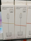 Apple Iphone Connector Lightning To 3.5mm Earphone Jack & Mobile Charging Jack