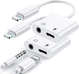 Apple Iphone Connector Lightning To 3.5mm Earphone Jack & Mobile Charging Jack