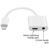 Apple Iphone Connector Lightning To 3.5mm Earphone Jack & Mobile Charging Jack