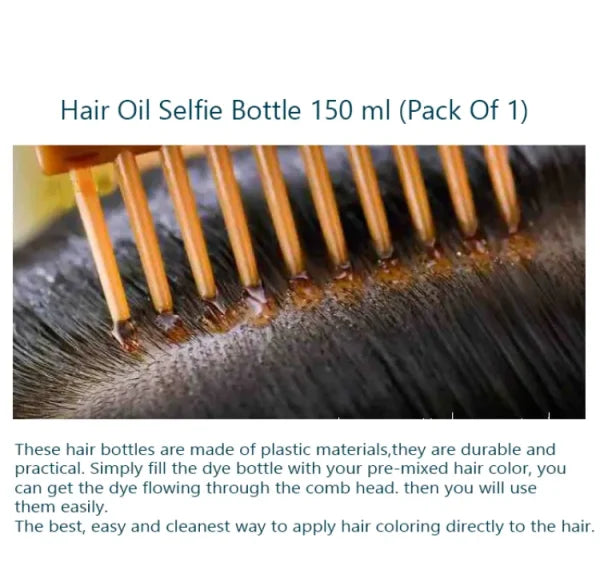 Hair Oil Applicator Bottle, Root Oiling Comb Bottle For Hair Coloring, Shampoo, Oiling, Dye, And Scalp Treatment For Home & Commercial (empty Bottle)