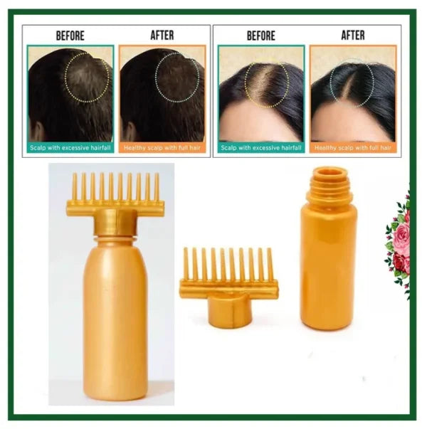 Hair Oil Applicator Bottle, Root Oiling Comb Bottle For Hair Coloring, Shampoo, Oiling, Dye, And Scalp Treatment For Home & Commercial (empty Bottle)