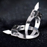 Stainless Steel Self-defense Ring With Hidden Blade – Adjustable Mini Knife Ring For Personal Safety – Wearable Concealed Protection Tool For Men & Women