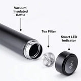 Temperature Display Vacuum Insulated Water Bottle Thermo Flask Made Of Premium Stainless Steel Coffee Cup (random Color